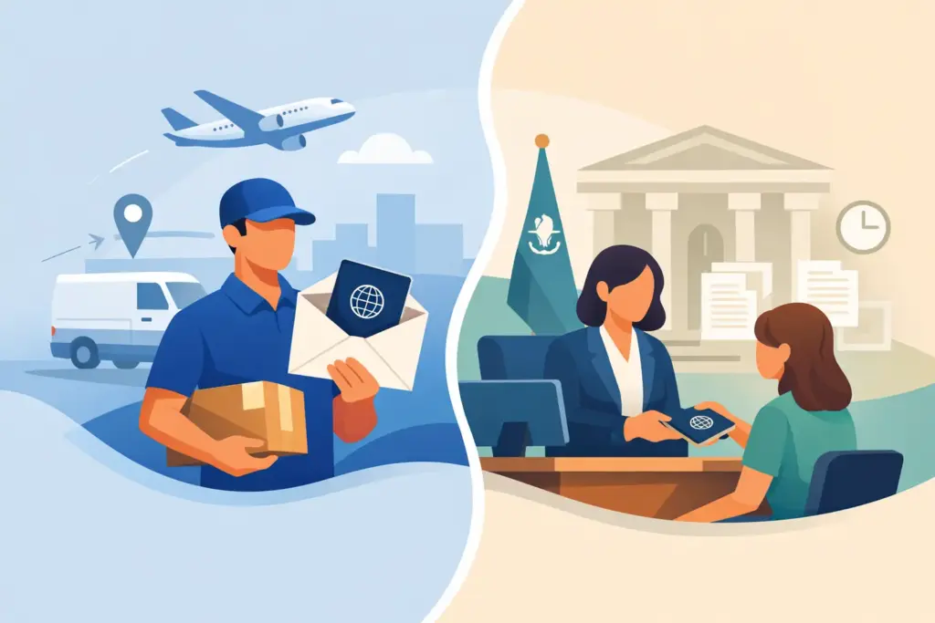 Passport Courier vs Agency: What Changes?