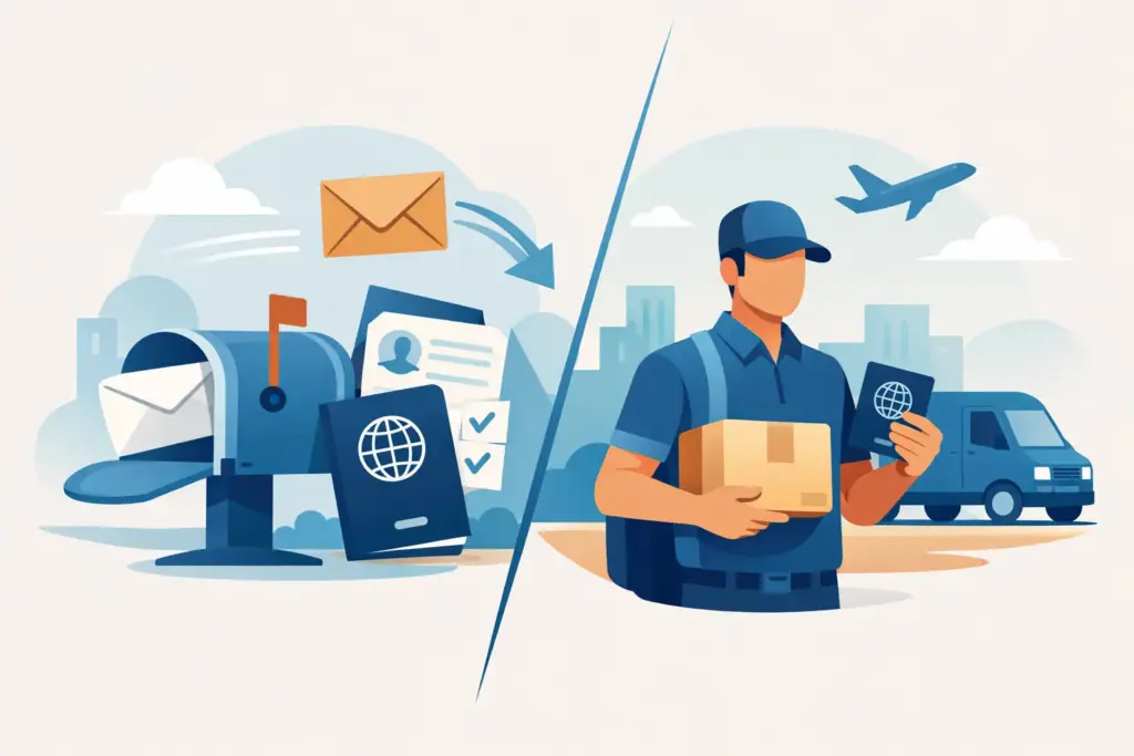 Passport Renewal by Mail vs Courier